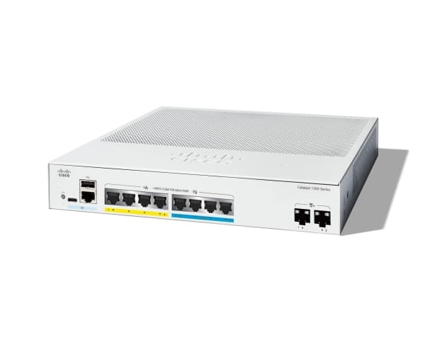 Cisco Catalyst C1300-8MGP-2X, Managed, L2/L3, Gigabit Ethernet (10/100/1000), Power over Ethernet (PoE), Rack mounting