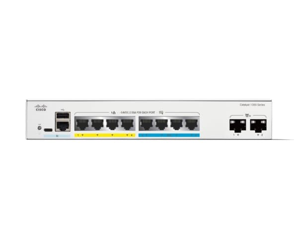 Cisco Catalyst C1300-8MGP-2X, Managed, L2/L3, Gigabit Ethernet (10/100/1000), Power over Ethernet (PoE), Rack mounting
