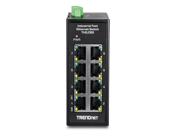 TRENDnet - Switch - DIN-skinnemonterbar