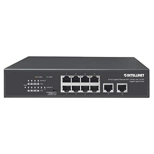 GIGABIT ETHERNET SWITCH 8 POE+ PORT CON 2 RJ45 PORT GIGABIT UPLINK I