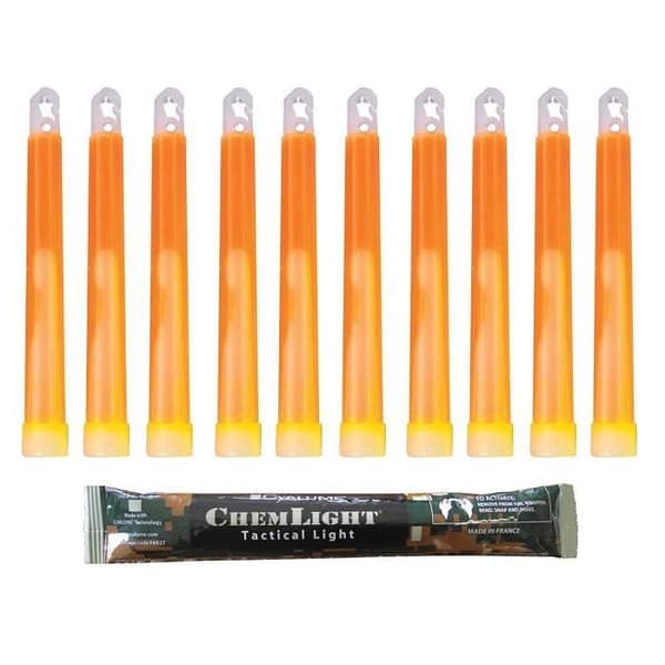 Cyalume Technologies SA9-50027019AM - KVM SWITCH - Cyalume Military Orange Light Stick ChemLight Lightsticks 15cm, Light