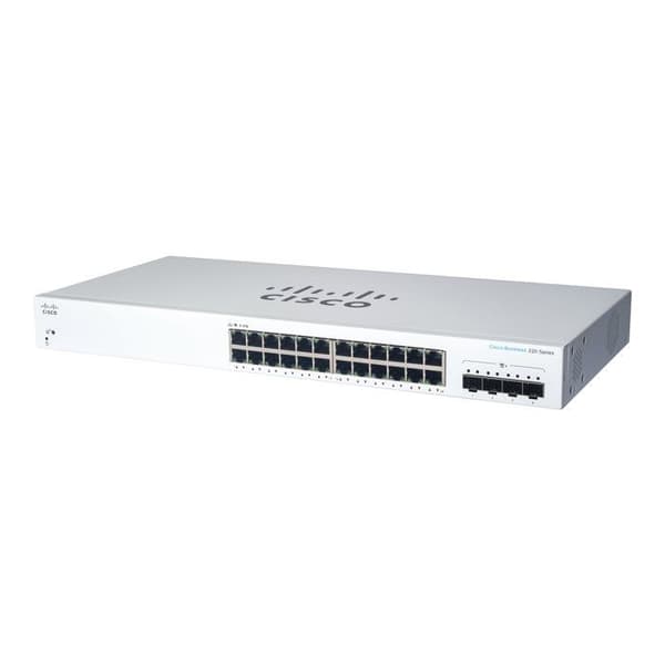 Switch - Cisco - CBS220-24T-4X-EU - 24 portar GE - 4x10G SFP+ - Smart