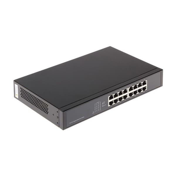 Gigabit-switch 16 porter - Dahua - PFS3016-16GT - Icke hanterad - Plug and Play - Metallchassi