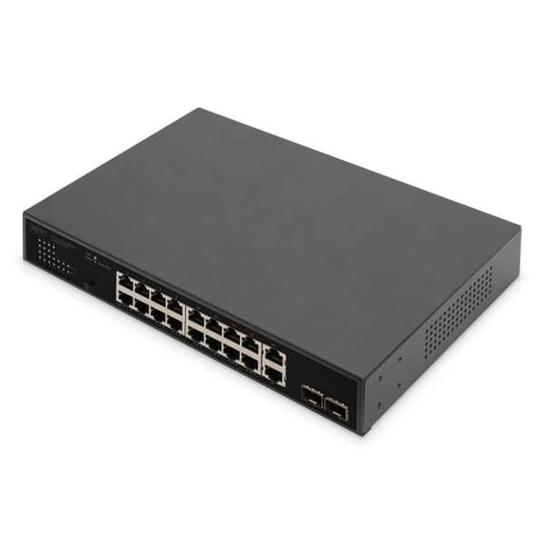 DIGITUS POE SWITCH 16+2 PORTS GE + 2GE SFP POE SWITCH 16+2 P