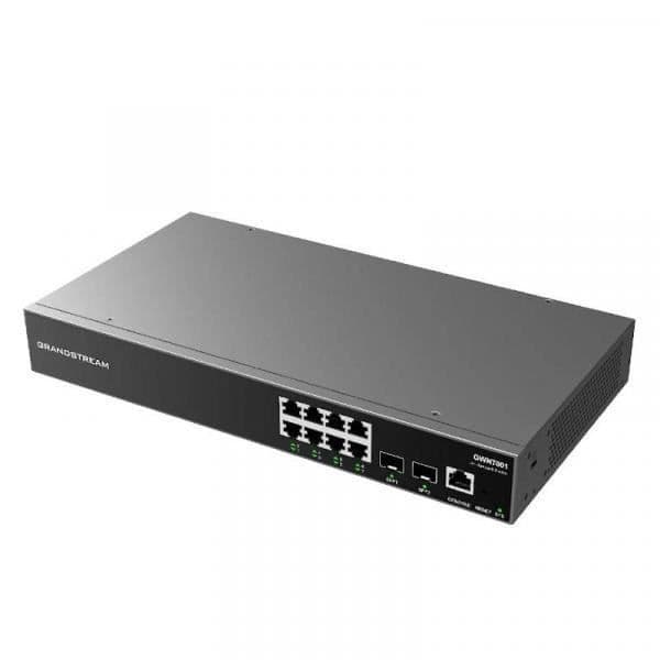 Nätverksswitch - GRANDSTREAM - GWN7801P - 8 Gigabit Ethernet-portar - 2 Gigabit SFP-portar - PoE