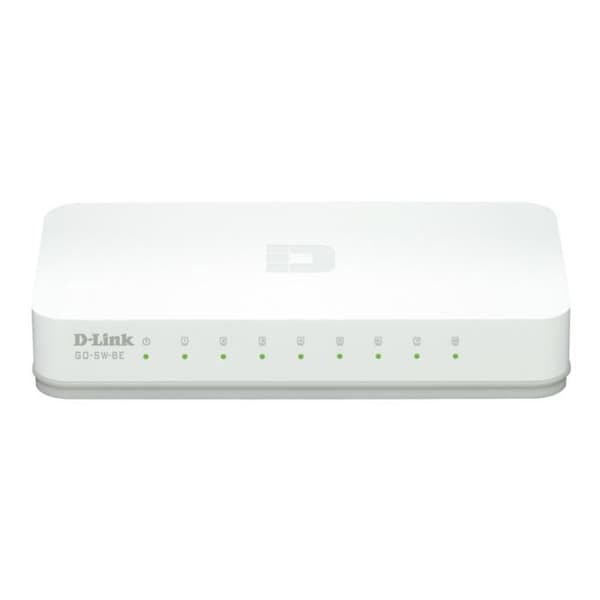 D-Link Switch Ethernet 8-portar 10/100 Mbps Vit