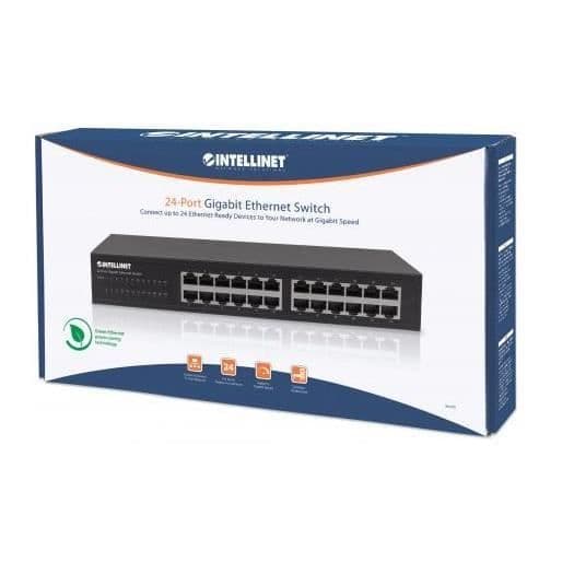 Switch Ethernet - Intellinet - 561273 - 24 portar - Gigabit Ethernet - Full Duplex