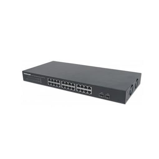 Intellinet 561044, Unmanaged Network Switch, L2, Gigabit Ethernet (10-100-1000), Full Duplex, Rackmount, 1U