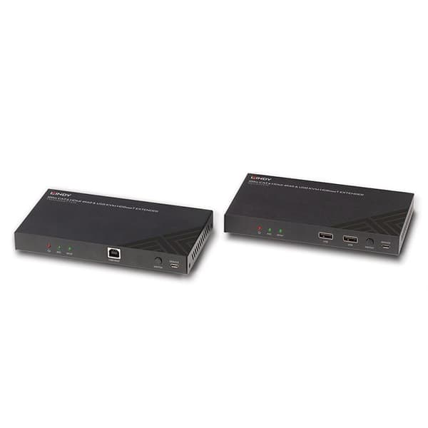 LINDY KVM HDMI 4K60-extender över RJ45 HDBaseT upp till 100m - Ljud / IR / RS232