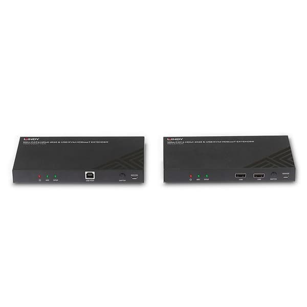 LINDY KVM HDMI 4K60-extender över RJ45 HDBaseT upp till 100m - Ljud / IR / RS232