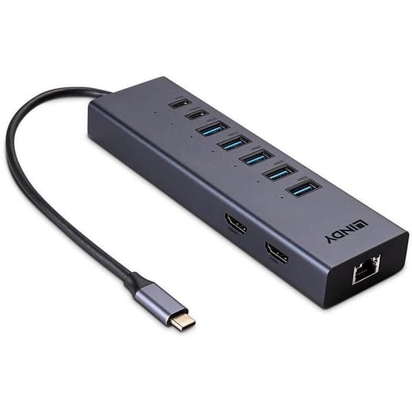 DST-MINI DUO, MINI DOCKINGSSTATION USB-C, 2X4K HDMI LINDY