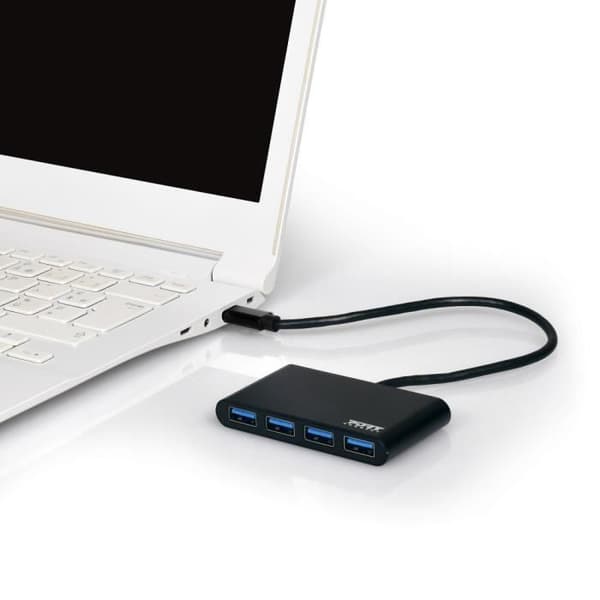 PORTDESIGNS USB 3.0 Hub - 4 portar - 30 cm kabel