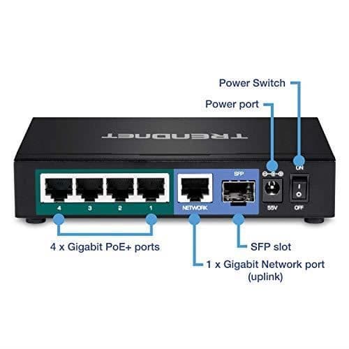 TRENDnet TPE-TG611 TPE-TG611 6-portars Gigabit PoE+ Switch