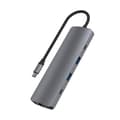 Miniatyrbild 1 av 4: USB-C-hubb - T'nB - iClick 9 i 1 - Sideralgrå - HDMI 4K - USB-C PD-laddning - 9 portar