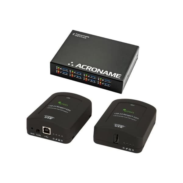 Acroname USBHub3+ - BYOD-lösning för Poly Studio Room Kit - koncentrator (hub) - 8 portar - med...
