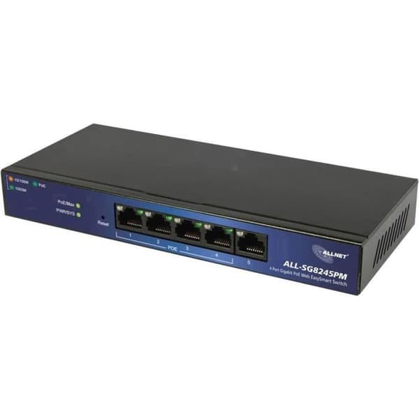 Nätverksswitch - ALLNET - ALL-SG8245PM - 5 portar - 1 000 MB-s - PoE-funktion