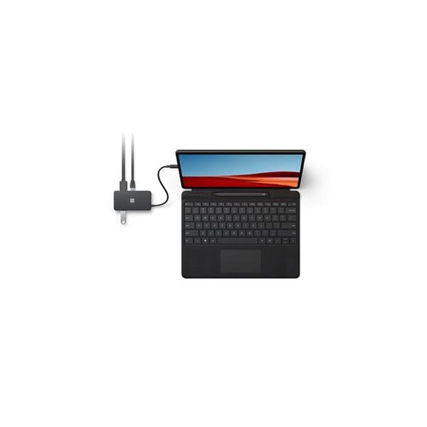 USB C 5 i 1-hubb - Microsoft - Svart - 5 portar - USB-C - Typ USB-hubb