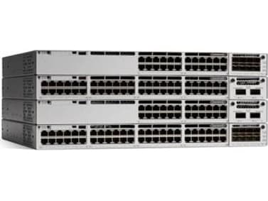 Cisco Catalyst 9300L - Network Essentials - switch - L3 - 48 x 10/100/1000 (PoE+) + 4 x 1 Gigabit Ethernet SFP+ - rackmonterbar - PoE+ (505 W) - åter