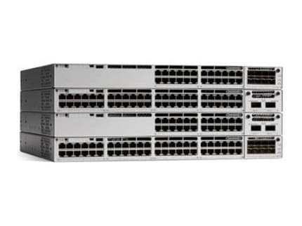 Cisco Catalyst 9300L - Network Essentials - switch - L3 - 48 x 10/100/1000 (PoE+) + 4 x 1 Gigabit Ethernet SFP+ - rackmonterbar - PoE+ (505 W) - åter