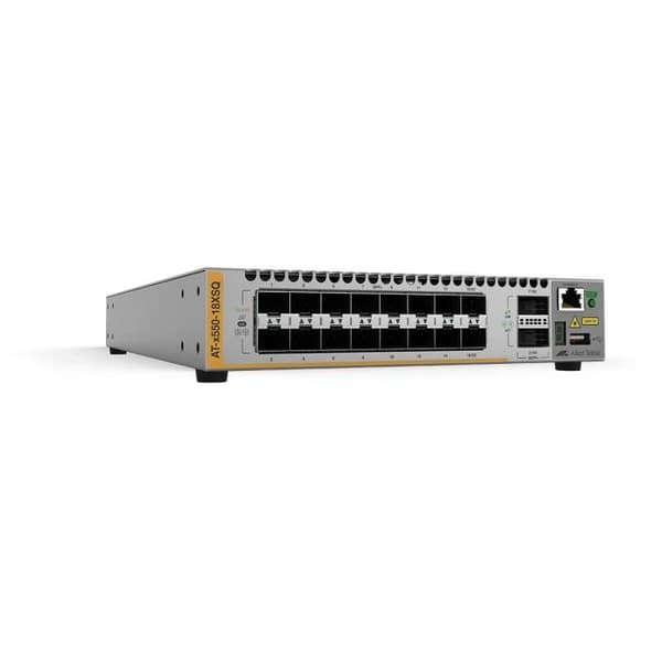 Allied Telesis AT-x550-18XSQ-50 Managed L3 Power over Ethernet (PoE) Grå Grå