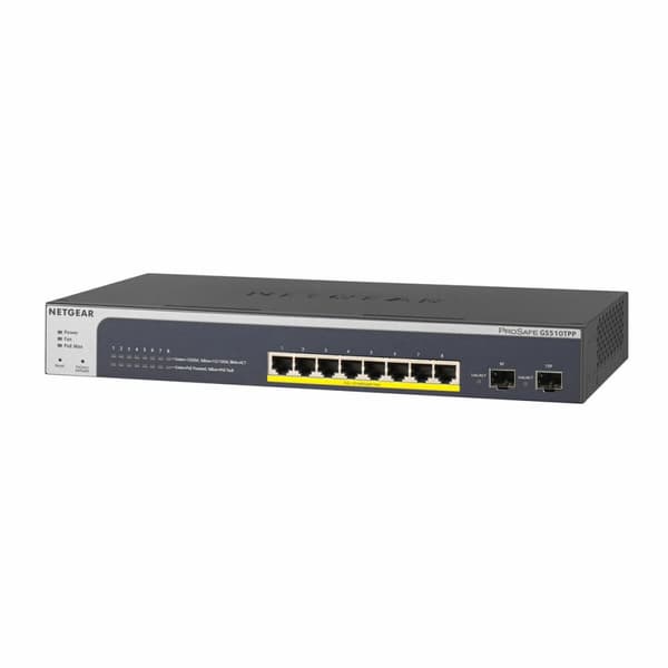 Switch Netgear GS510TPP-100EUS RJ-45 SFP Svart