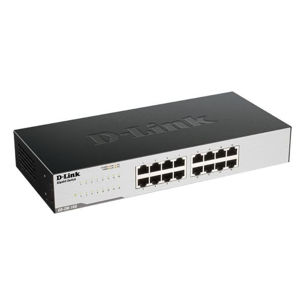 Skrivbords omkopplare D-Link GO-SW-16G