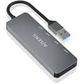 Miniatyrbild 2 av 2: AISENS HUB USB 3 2 GEN2 10G A M-2xTYPE C H-2xUSB-A H 15CM Grå
