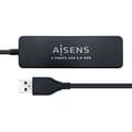 Miniatyrbild 1 av 2: Aisens USB 2.0 Hub Typ A/M-4xtyp A/H Svart 30 cm