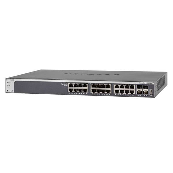 Switch - NETGEAR - XS728T - 28 portar - 10 Gigabit Ethernet - Smart Managed Svart