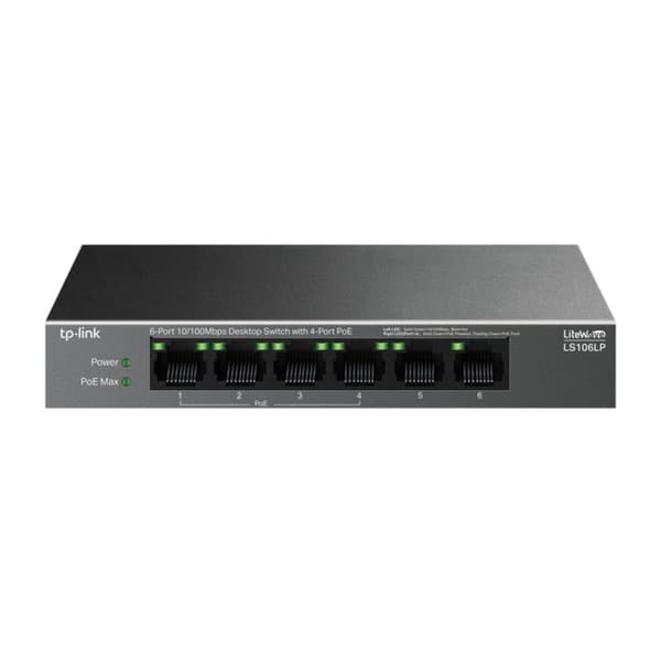 Kytkin TP-Link LS106LP musta