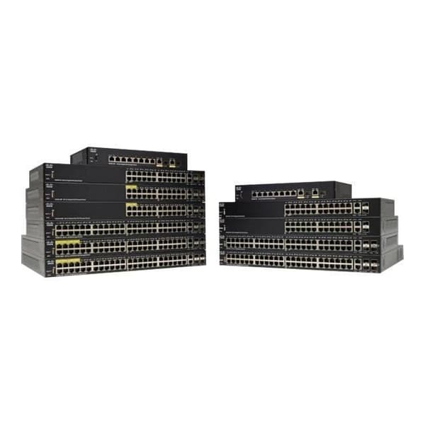 Cisco Small Business SG350-52 C3 Managed Switch 48 x 10-100-1000 + 2 x Combo Gigabit SFP + 2 x Gigabit SFP Rack Monterbar