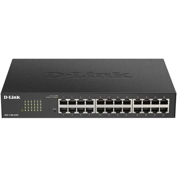 Switch D-Link DGS-1100-24V2/E Svart, Grå