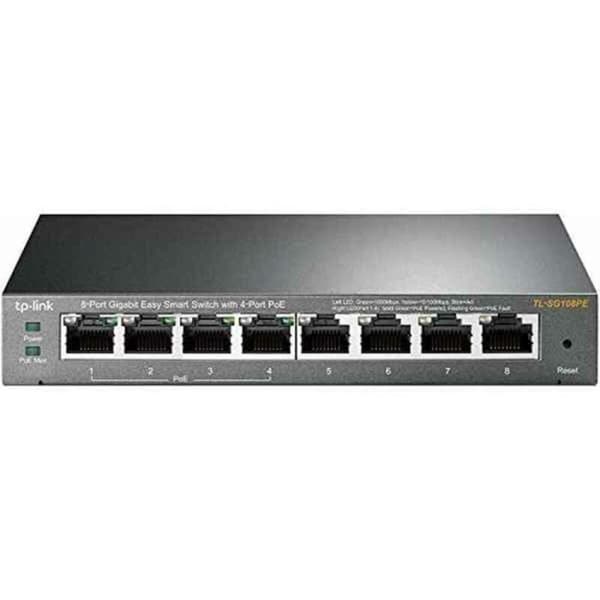 Switch til desktop TP-Link TL-SG108PE Grå Sort