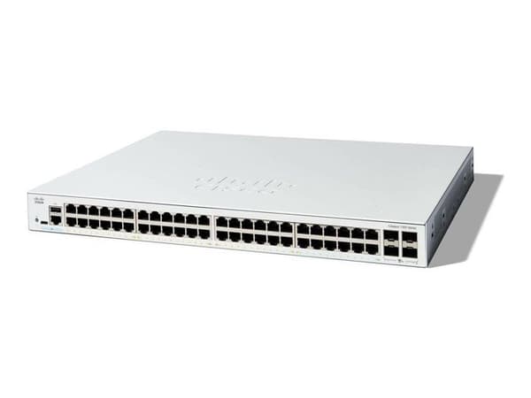 Switch - CISCO - Catalyst 1300 - 48 portar GE - 4x10G SFP+ - Avancerad säkerhet