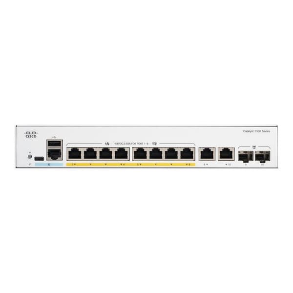 Cisco Catalyst 1300-8FP-2G - Grå
