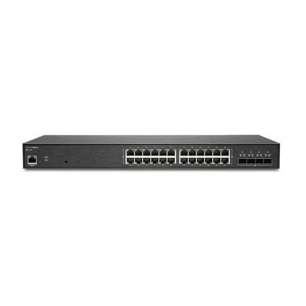 Switch - SONICWALL - 02-SSC-8373 - Managed - L2 switch bank - Gigabit Ethernet Svart