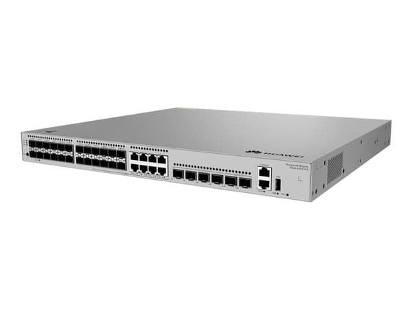 Huawei eKitEngine S530S Series S530-24ST4XE - Switch - Styrt - 16 x Gigabit SFP + 8 x 10/100/1000/SFP + 4 x 1 Gigabit / 10 Gigabit SFP+ + 2 x 10 Giga Grå