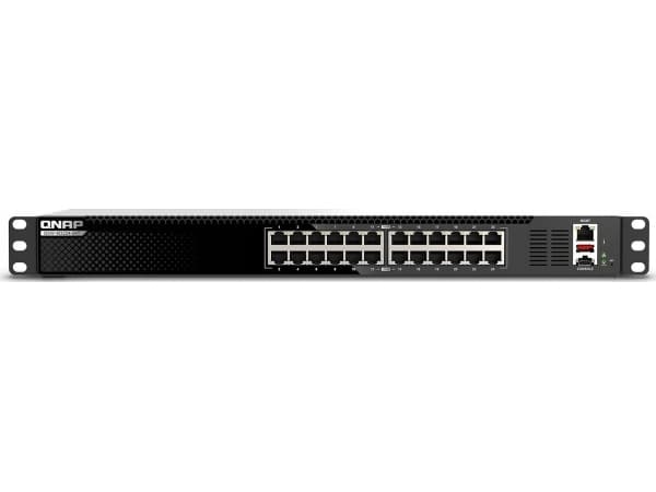 QNAP QSW-M3224-24T - Switch - L3 Lite - Administrerad - 24 x 100/1000/2.5G/5G/10GBase-T - rackmonterbar
