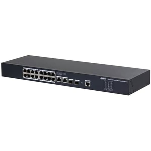 DAHUA DH-SG4020 IT Switch - Managed Desktop Gigabit Switch - 20 portar Svart