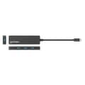 Miniatyrbild 4 av 4: Manhattan USB 3.2-hub - 4 portar - USB-C - Plug and Play - Svart
