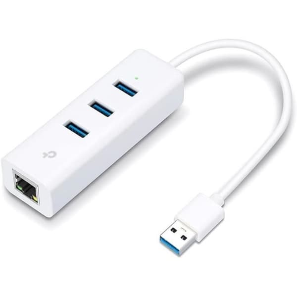 TP-Link UE330 USB 3.0 Gigabit Ethernet-adapter & USB 3.0 HUB med 3 USB-portar