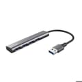 Miniatyrbild 1 av 4: Trust Halyx USB 3.2 Gen 1 Hub, 4 USB-A-portar, 5 Gbps Speed, Compact and Flat Data Hub, USB-adapter, Multiport USB Hub