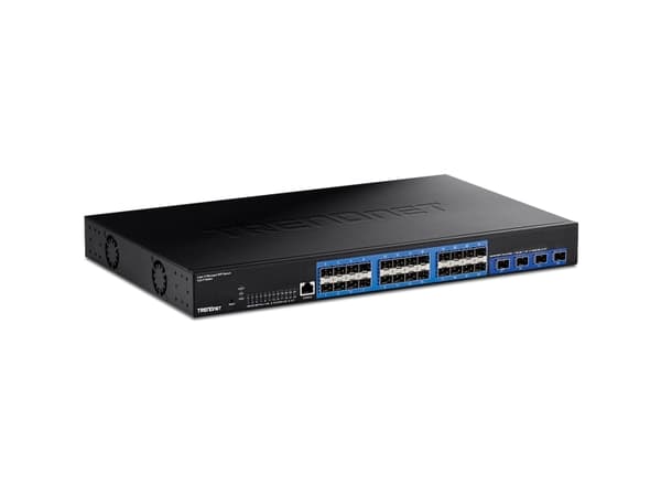 TRENDnet TL2-F70284 - Version v1.0R - switch - Skikt 2 - Administrerad - 24 x Gigabit Ethernet + 4 x 10 Gigabit SFP+ - rackmonterbar - TAA-kompatibel