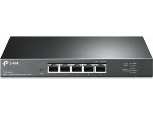 TP-Link TL-SG105-M2, Uhåndtert, 2.5G Ethernet (100/1000/2500) Sort