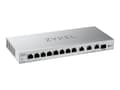 Miniatyrbild 2 av 5: Zyxel XGS1250-12 - Switch - Administrerad - 8 x 10/100/1000 + 3 x 1/2.5/5/10GBase-T + 1 x 1 Gigabit / 10 Gigabit SFP+ - skrivbordsmodell