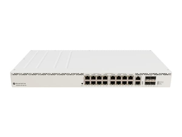 MikroTik CRS320-8P-8B-4S+RM - Switch - smart - 17 x 10/100/1000 (PoE++) + 4 x combo 2,5/10 Gigabit SFP+ - stasjonær, rackmonterbar - PoE++ (963 W)