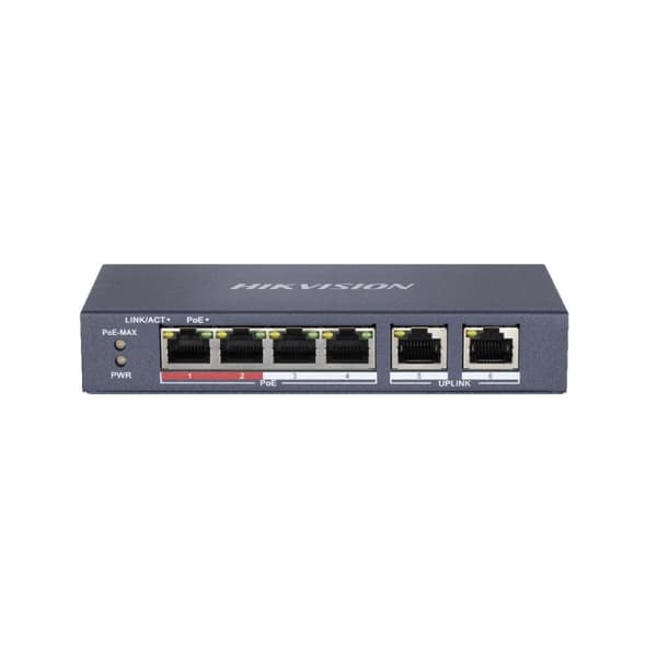 Kytkin Hikvision DS-3E0106P-E/M Harmaa