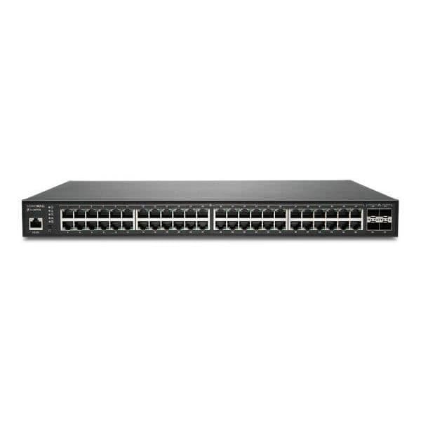Switch - SONICWALL - 02-SSC-8383 - 48 portar - Gigabit Ethernet - 32000 MAC adresstabell Svart