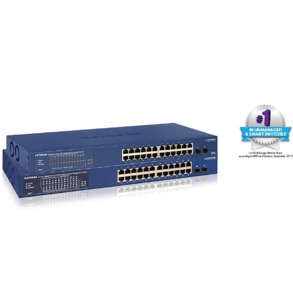 Switch Netgear GS724TPP-300EUS Grå
