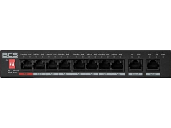Bryter BCS linjebryter PoE BCS LINE BCS-L-SP0802G(2)